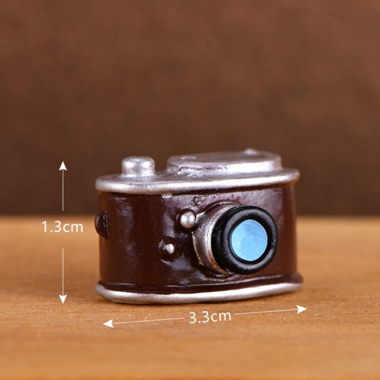 Picture of Coffee - 6 Camera Retro Resin Micro Landscape Miniature Decoration 3.3x1.3cm, 1 Piece