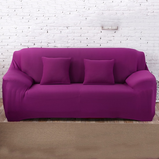 Immagine di Fuchsia - Antislip Elastic Double Seat Sofa Cover Home Textile 145cm - 185cm, 1 Piece