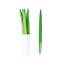 Изображение Green - Plastic Bamboo Leaves Stick Fruit Fork 10.5x1x0.2cm, 1 Set（10 PCs/Set）