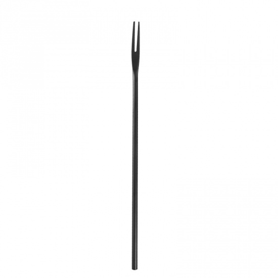 Изображение Black - 304 Stainless Steel Sanding Long Fruit Fork 22x0.7cm, 1 Piece