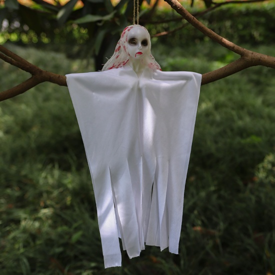 Immagine di White - 3# Ghost Doll Halloween Hanging Decorations Party Props 52x31cm, 1 Piece