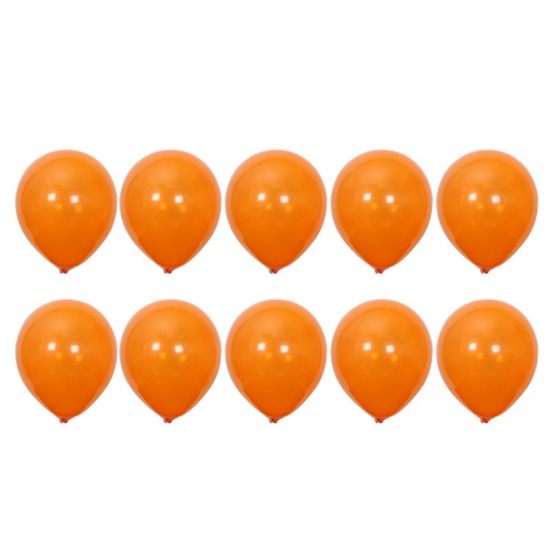 Immagine di Orange - Latex Halloween Balloon Decorations Party Props 25cm, 1 Set（10 PCs/Set）