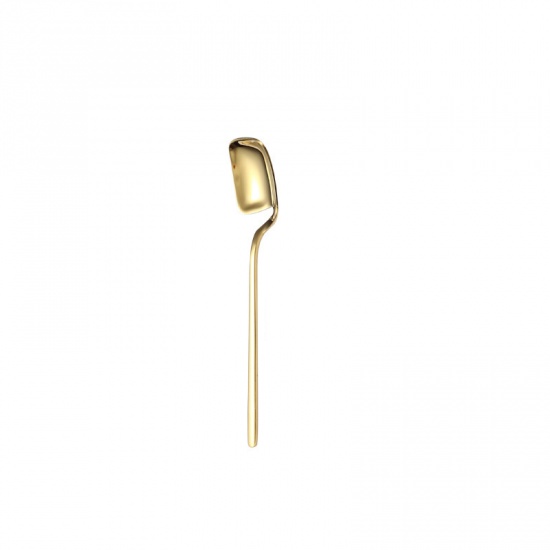 Picture of Golden - 304 Stainless Steel Hanging Coffee Spoon Tableware 14.2x2.7cm, 1 Piece