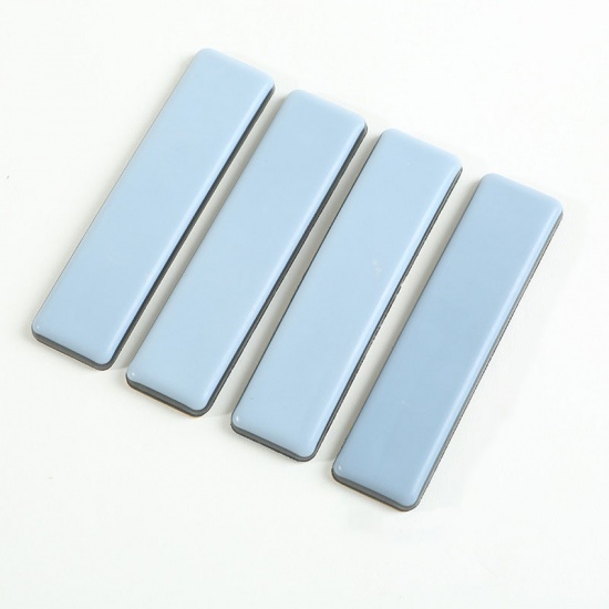 Immagine di Light Steel Gray - 8# PTFE Non-Slip Silent Self-adhesive Table And Chair Foot Soft Pad Furniture Protection Accessories 10x2.5cm, 4 PCs