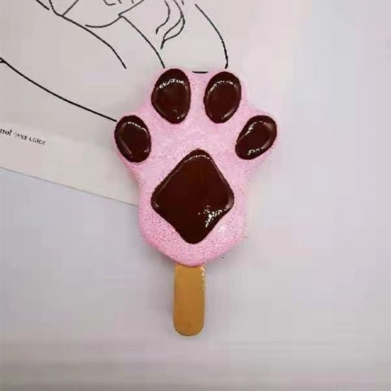 Picture of Pink - 13# Ice Cream Dessert 3D Resin Fridge Magnet 7cm - 3cm, 1 Piece