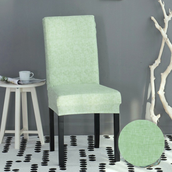 Bild von Grün - 9# Elastische Esszimmerstuhl Abdeckung Schutz Waschbar Möbel Überzug Haus Textil, 1 Stück