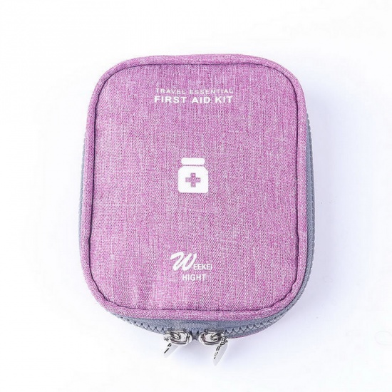 Bild von Lila - Tragbare leere Erste-Hilfe-Kit Notfallmedizin Tasche für Home Office Travel Camping Sport
