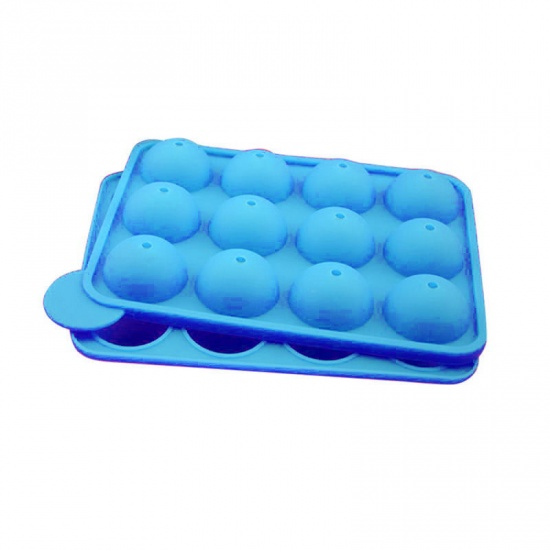 Immagine di Blue - Silicone Cake Mold Non-stick Dome Mold for Chocolate Candy Ice Cube