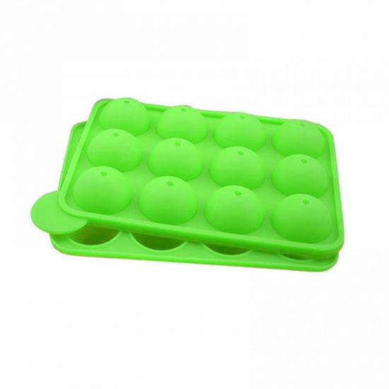 Изображение Green - Silicone Cake Mold Non-stick Dome Mold for Chocolate Candy Ice Cube