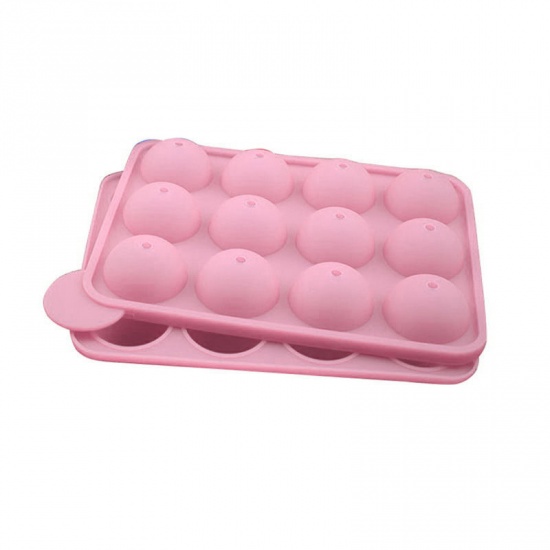 Immagine di Pink - Silicone Cake Mold Non-stick Dome Mold for Chocolate Candy Ice Cube