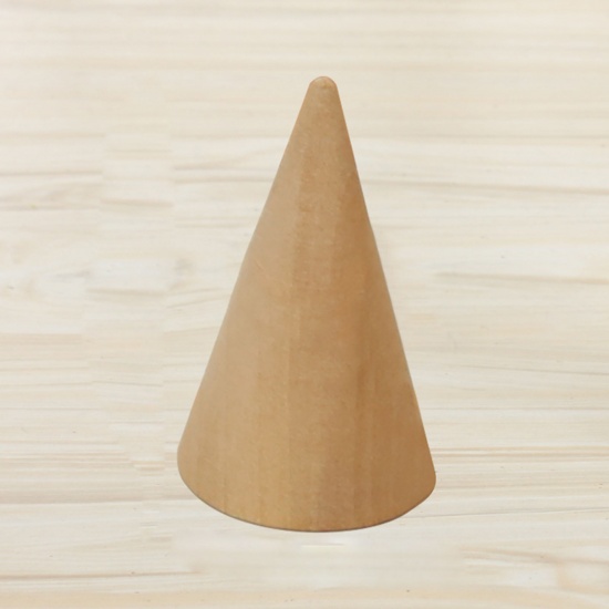 Picture of Wood Jewelry Displays Cone Natural 5cm x 2.9cm , 1 Piece