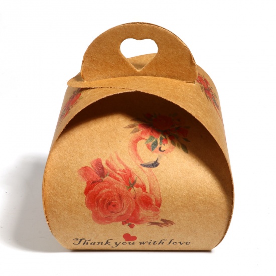 Imagen de Papel Cajas de Embalaje y Envío Geométrico Rosado Flamenco Patrón 6.5cm x 5.5cm x 5.5cm 10 Unidades