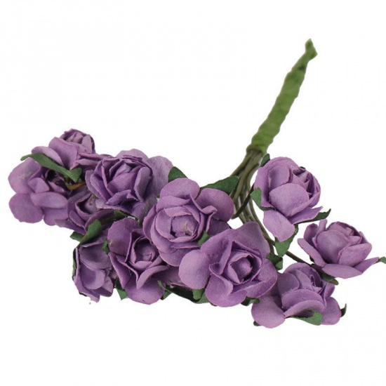 Immagine di Purple - 1# Flower Stamen Fruit DIY Simulation Flower Decoration Handmade Material, 1 Packet（12 PCs/Packet）