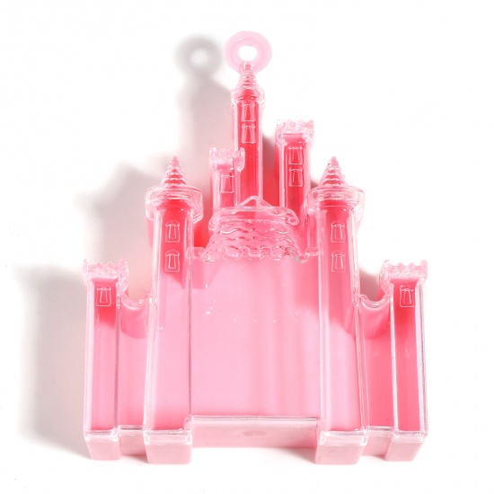 Immagine di Plastica Contenitori Castello Rosa 12.2cm x 9.3cm, 1 Pz