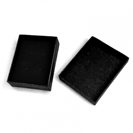 1 Piece Kraft Paper Jewelry Box For Necklace Bracelet Ring Gift Display Packaging Rectangle 9.4cm x 7.4cm x 3cm