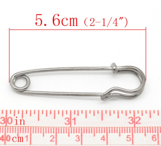 Picture of Silver Tone Stitch Holders Brooch Pin 5.6cm, 1 PC