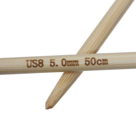 Immagine di 6.5mm Bambù Gancio di CrochetFerri da Maglia Naturale 85cm 60cm, 1 Pz