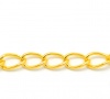 Picture of Alloy Link Curb Chain Findings Gold Plated 8x5mm(3/8"x1/4"), 2 M