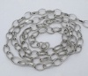Picture of Alloy Link Cable Chain Findings Silver Tone 8x6mm(3/8"x2/8"), 4 M