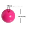 Picture of Acrylic Bubblegum Beads Round At Random Mixed About 14mm Dia, Hole: Approx 1.5mm, 50 PCs