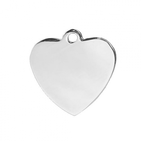 Picture of Stainless Steel Charms Heart Gold Plated Blank Stamping Tags One Side 20mm x 20mm, 3 PCs