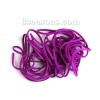 Picture of Faux Suede Velvet Jewelry Thread Cord Purple 2.5mm( 1/8"), 5 PCs (Approx 5 M/PCs)