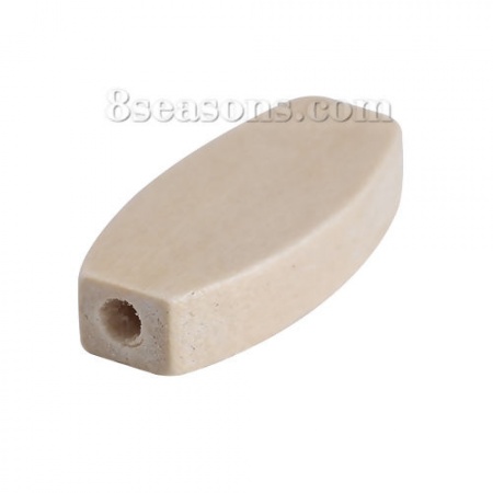 Natural Wood Spacer Beads Rectangle 26mm x 11mm, Hole: Approx 2.3mm, 50 PCs