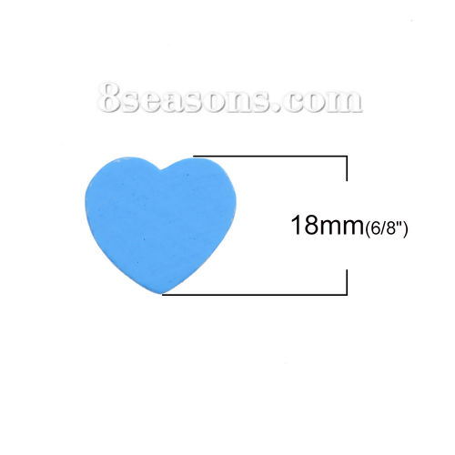 Picture of Wood Spacer Beads Heart At Random Mixed 18mm x 17mm, Hole: Approx 2.1mm, 100 PCs