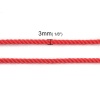 Immagine di Poliammide Nylon Gioielli Corda Rosso 3mm, 1 Rotolo (Circa 10 M/Rotolo)