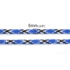 Picture of Acrylic Jewelry Cord Rope Blue Pattern 5mm( 2/8"), 1 Roll (Approx 15 M/Roll)