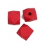 Изображение Деревянные Бусины Восьмиугольник, Красный Шлифованный 12мм x 11мм, 3.3мм, 50 ШТ