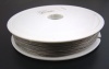 Picture of Steel Beading Wire Thread Cord Antique Silver Color 0.35mm(27 gauge), 1 Roll (Approx 50 M/Roll)