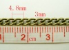 Изображение 3:1 Цепочка для Бижутерии Позолоченный , 6x3mm 3x2mm , Проданная 800cm
