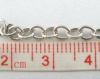 Picture of Iron Based Alloy Link Cable Chain Findings Silver Tone 4x3.7mm, 4 M
