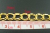 Изображение Цепочка для Бижутерии Двойные Петли 7x8mm Позолоченный ,Проданная 400cm