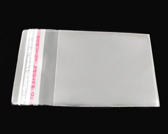 Picture of Plastic Self-Seal Bags Transparent (Usable Space: 4.5x4cm) 6cm x4cm(2 3/8" x1 5/8"), 200 PCs