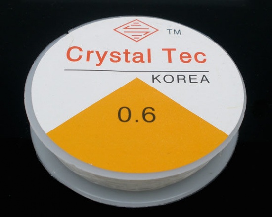 Image de 10Rouleaux X10M Cordon élastique transparent Blanc 0.6mm