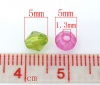 Picture of Acrylic Spacer Beads Bicone At Random Mixed Imitation Crystal About 5mm x 5mm, Hole: Approx 1.3mm, 1000 PCs
