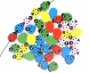 Immagine di Legno Separatori Perline Coccinella Colore Misto Polka Dot Disegno Circa 19mm x 15mm, Foro: Circa 2mm, 100 Pz