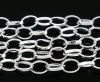 Picture of Alloy Link Cable Chain Findings Silver Plated 8x6mm(3/8"x2/8"), 4 M