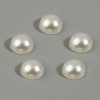 Imagen de Dome Seals Cabochon Acrílico de Ronda , Marfil Imitación de perla 6mm 1000 Unidades