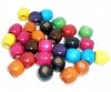 Picture of Wood Beads Barrel At Random Mixed About 17mm x 16mm, Hole: Approx 8mm, 50 PCs