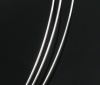 鋼線 メモリービーズブレスレット部品 円形 シルバートーン 14.0cm直径、 100 PCs  の画像