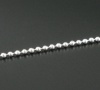 Bild von Eisen(Legierung) Kugelkette Kette Versilbert 2mm D.,10 Meter