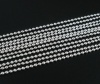 Bild von Eisen(Legierung) Kugelkette Kette Versilbert 2mm D.,10 Meter