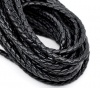 Picture of Black Braiding Leatheroid Jewelry Cord 5mm thick 5m length, sold per packet of 1