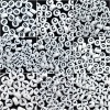 Immagine di Acrilato Separatori Perline Tondo Piatto Bianco Misto Lettera Disegno "A-Z" Circa 7mm Dia, Foro: Circa 1mm, 520 Pz