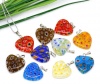 Bild von Murano Mix Millefiori Herz Glasperlen Beads Anhänger 20 Stückex20 Stückemm.Verkauft eine Packung mit 20 Stücke