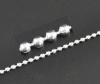 Picture of Alloy Ball Chain Findings Silver Plated 2.4mm( 1/8") Dia, 10 M