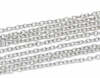 Picture of Alloy Link Cable Chain Findings Silver Tone 3x2mm(1/8"x1/8"), 20 M